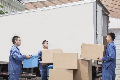 Family using secure storage in Hatchend for furniture and boxes