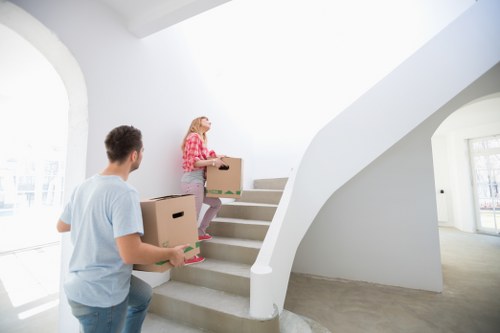 Organized storage space for household belongings