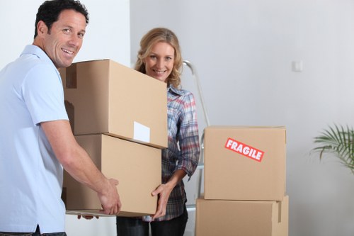 Careful loading of furniture for a small removals job